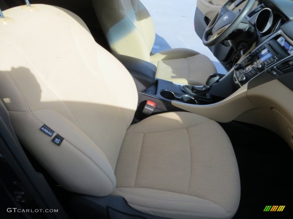 2011 Sonata GLS - Black Plum Pearl / Camel photo #30