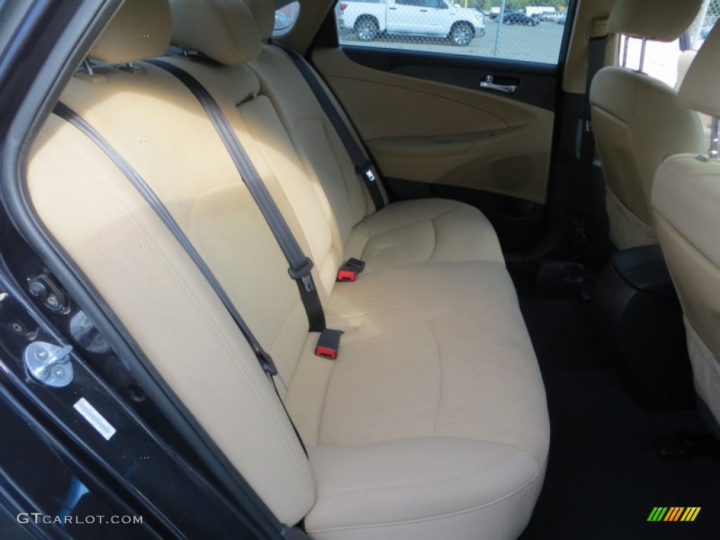 2011 Sonata GLS - Black Plum Pearl / Camel photo #32