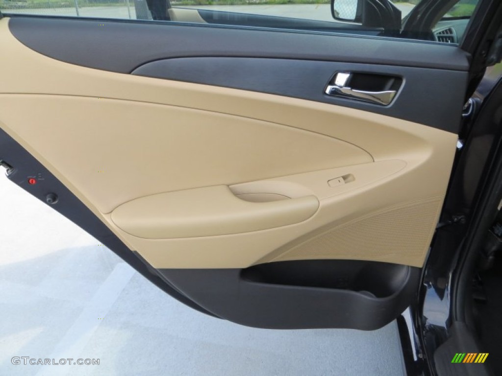 2011 Sonata GLS - Black Plum Pearl / Camel photo #34