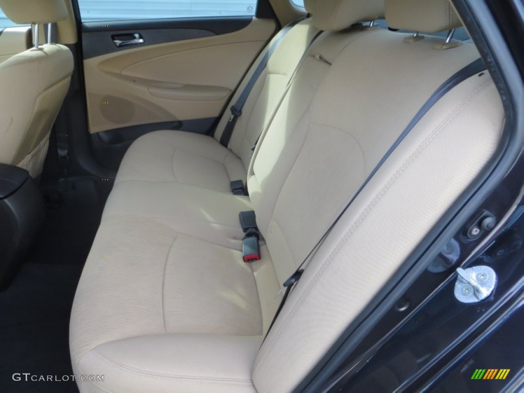 2011 Sonata GLS - Black Plum Pearl / Camel photo #35