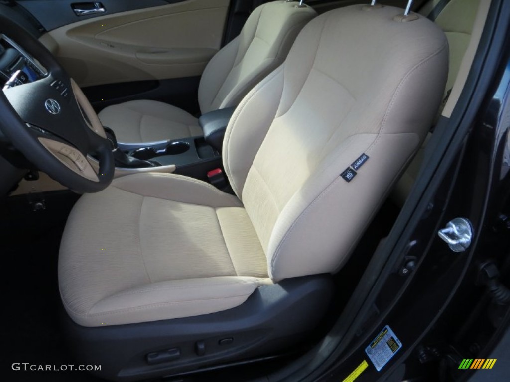 2011 Sonata GLS - Black Plum Pearl / Camel photo #38