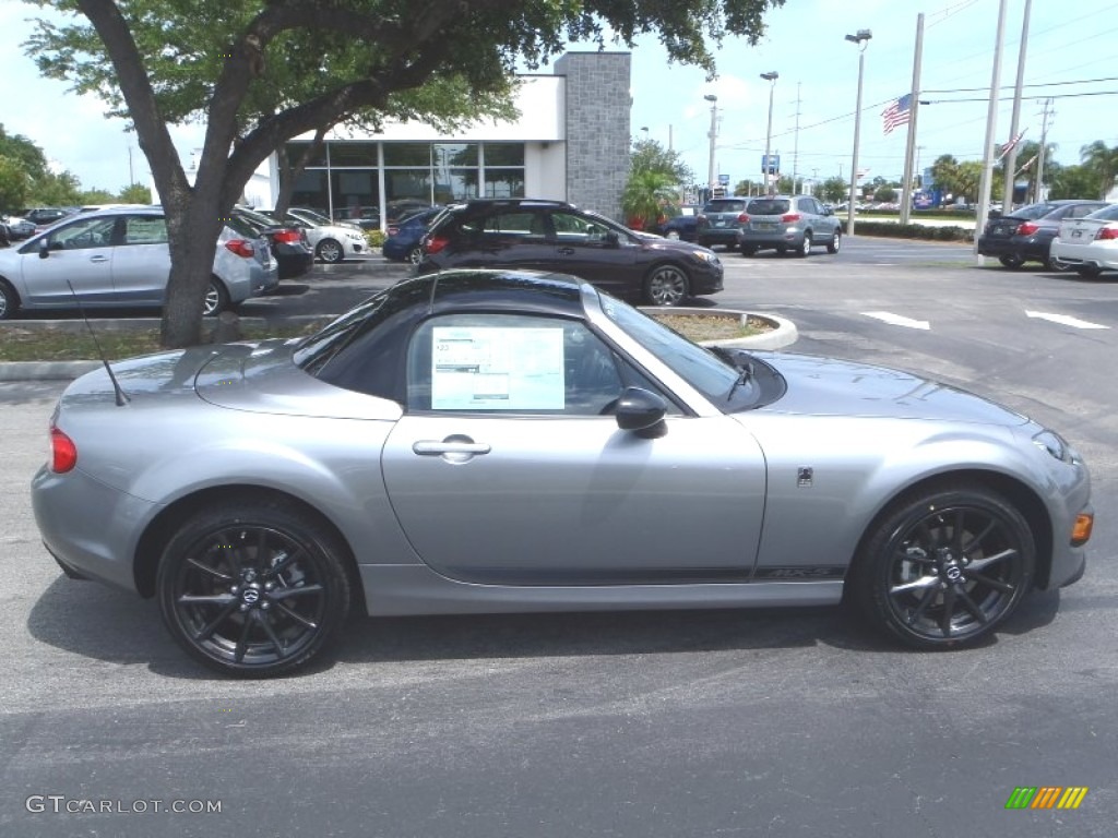Liquid Silver Metallic 2013 Mazda MX-5 Miata Club Hard Top Roadster Exterior Photo #80542435