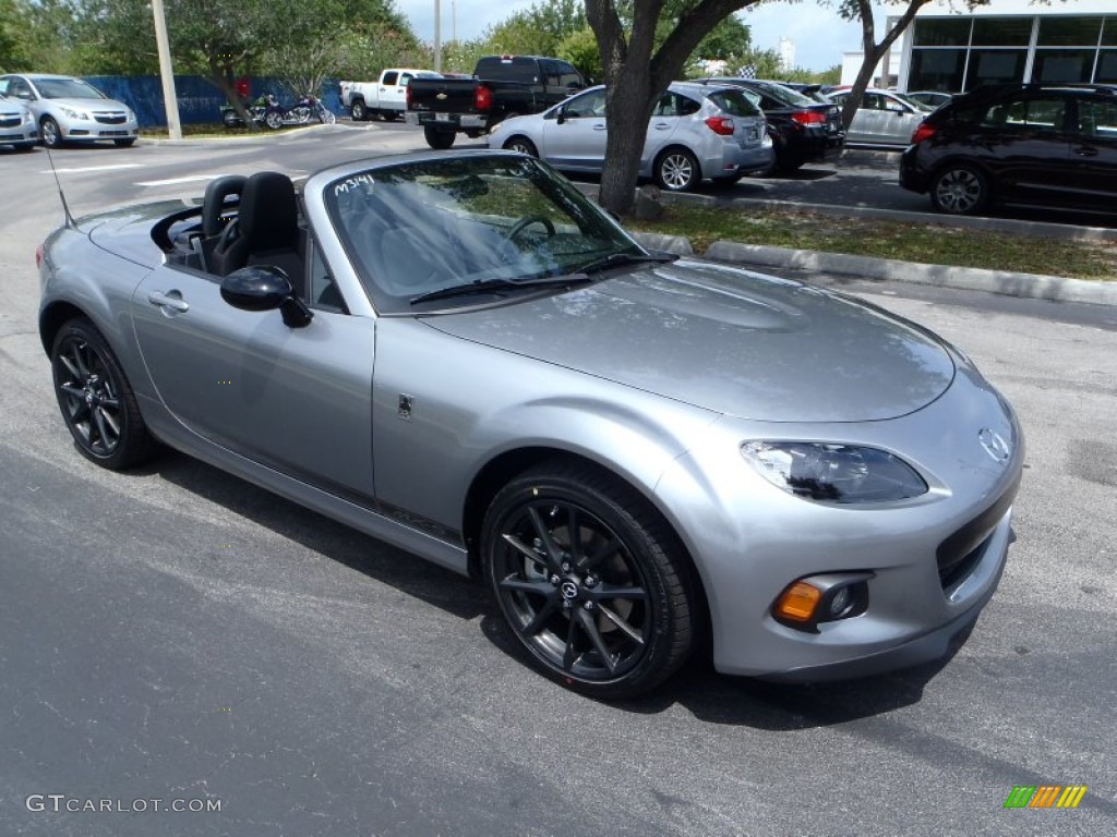 Liquid Silver Metallic 2013 Mazda MX-5 Miata Club Hard Top Roadster Exterior Photo #80542995