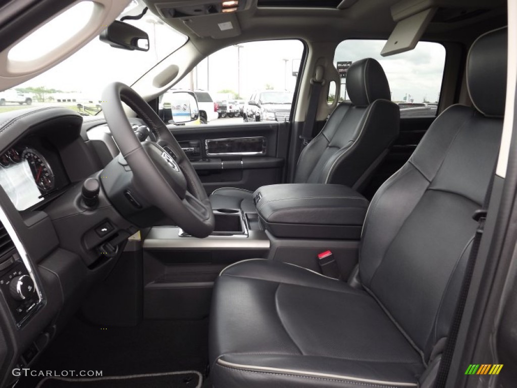 Dark Slate Interior 2012 Dodge Ram 3500 HD Laramie Limited Mega Cab 4x4 Dually Photo #80543089