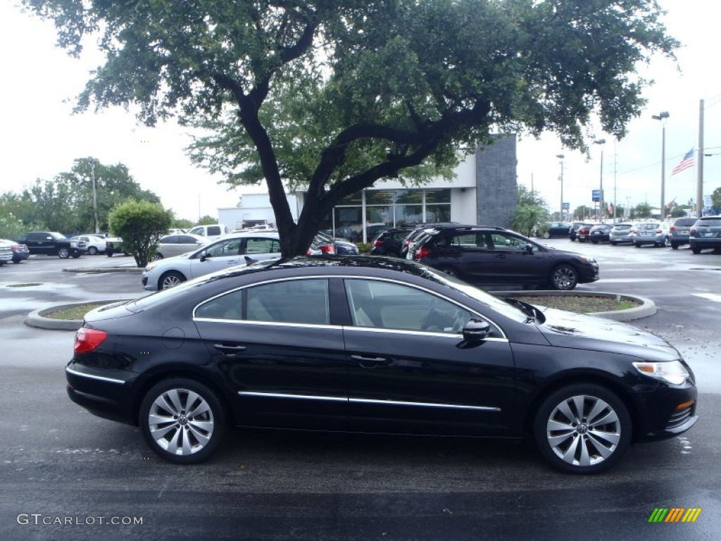 Deep Black Metallic 2012 Volkswagen CC Sport Exterior Photo #80543236