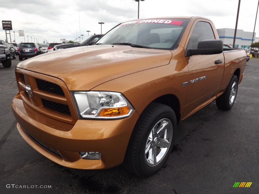 2012 Ram 1500 Express Regular Cab - Tequila Sunrise Pearl / Dark Slate Gray/Medium Graystone photo #1