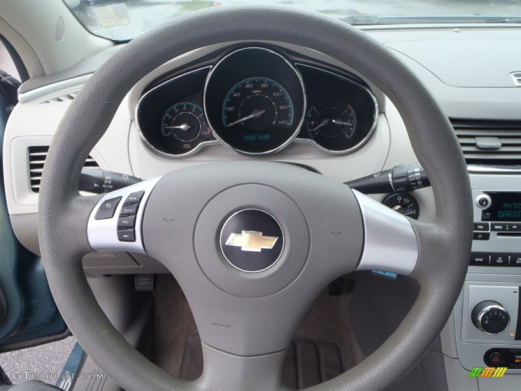 2009 Malibu LS Sedan - Silver Moss Metallic / Titanium photo #14