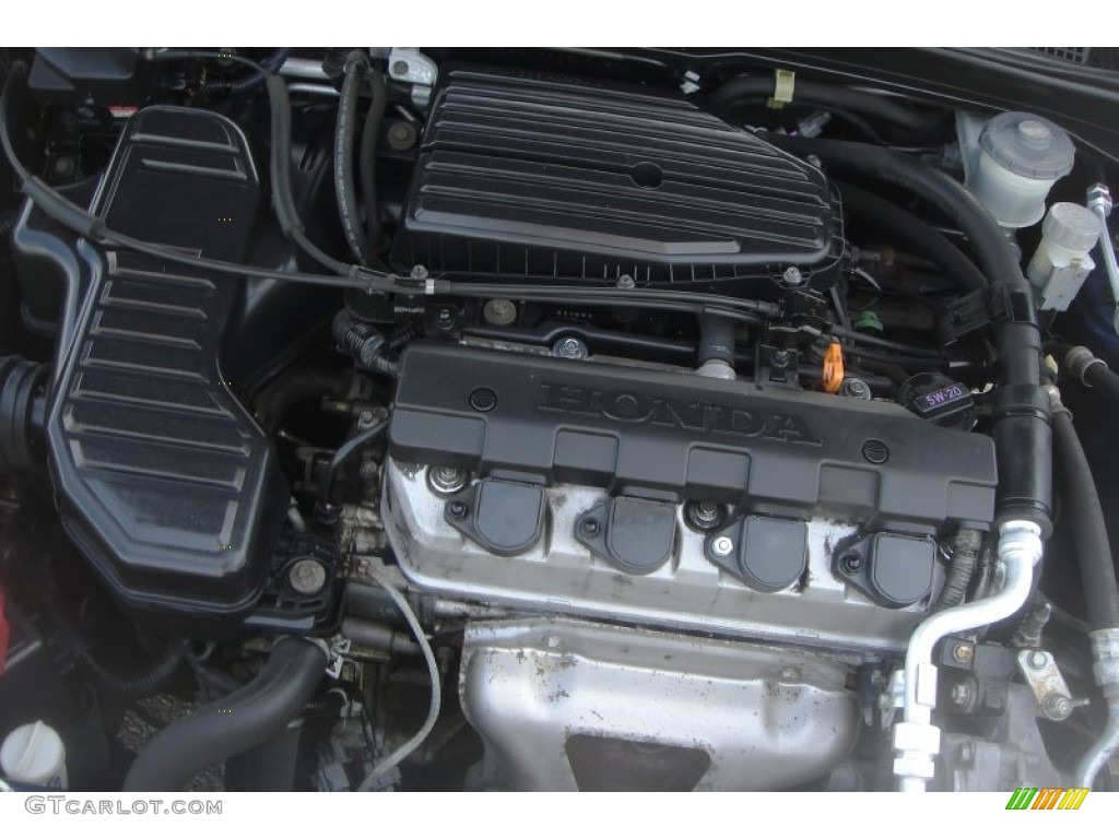 2003 Honda Civic LX Sedan 1.7 Liter SOHC 16V 4 Cylinder Engine Photo #80544742