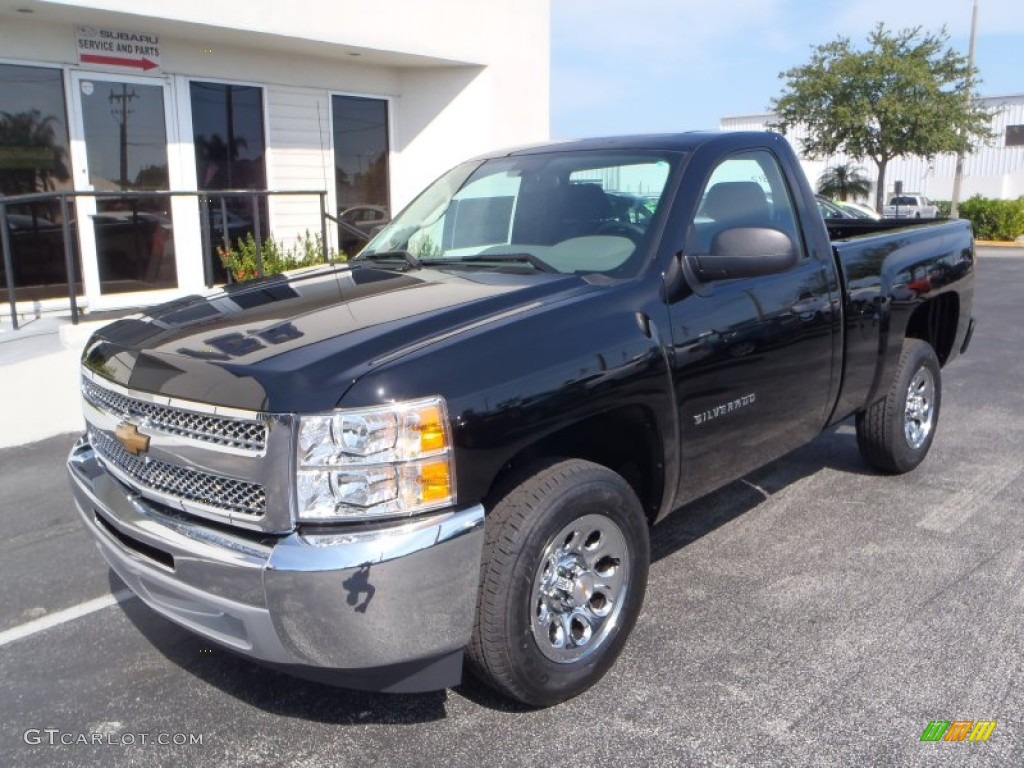 2013 Silverado 1500 Work Truck Regular Cab - Black / Dark Titanium photo #1