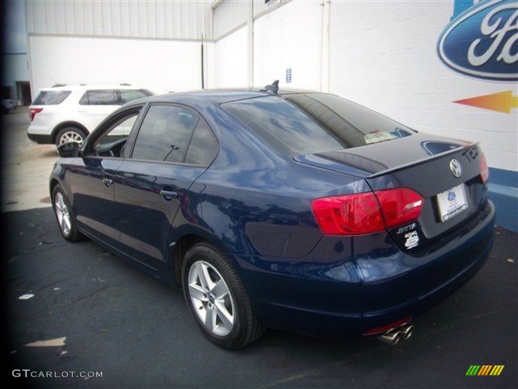 2011 Jetta TDI Sedan - Tempest Blue Metallic / Cornsilk Beige photo #8