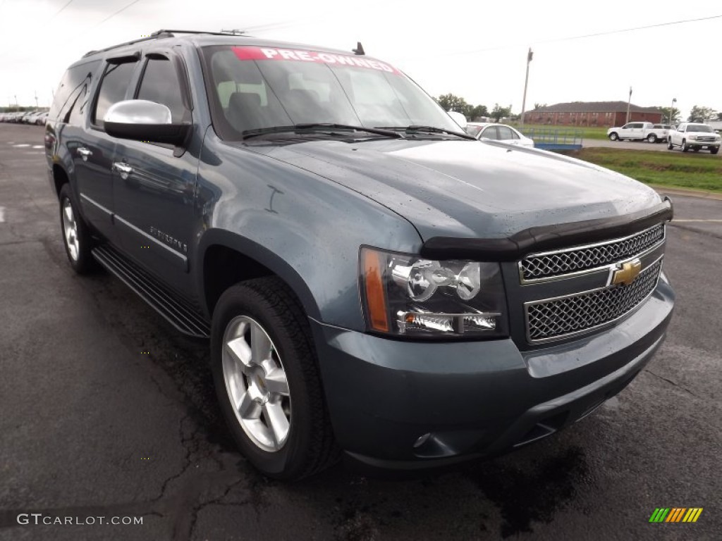 Blue Granite Metallic 2008 Chevrolet Suburban 1500 LTZ Exterior Photo #80545417