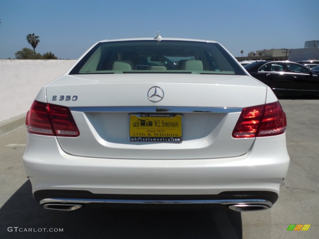 2014 E 350 Sport Sedan - Diamond White Metallic / Silk Beige/Espresso Brown photo #5