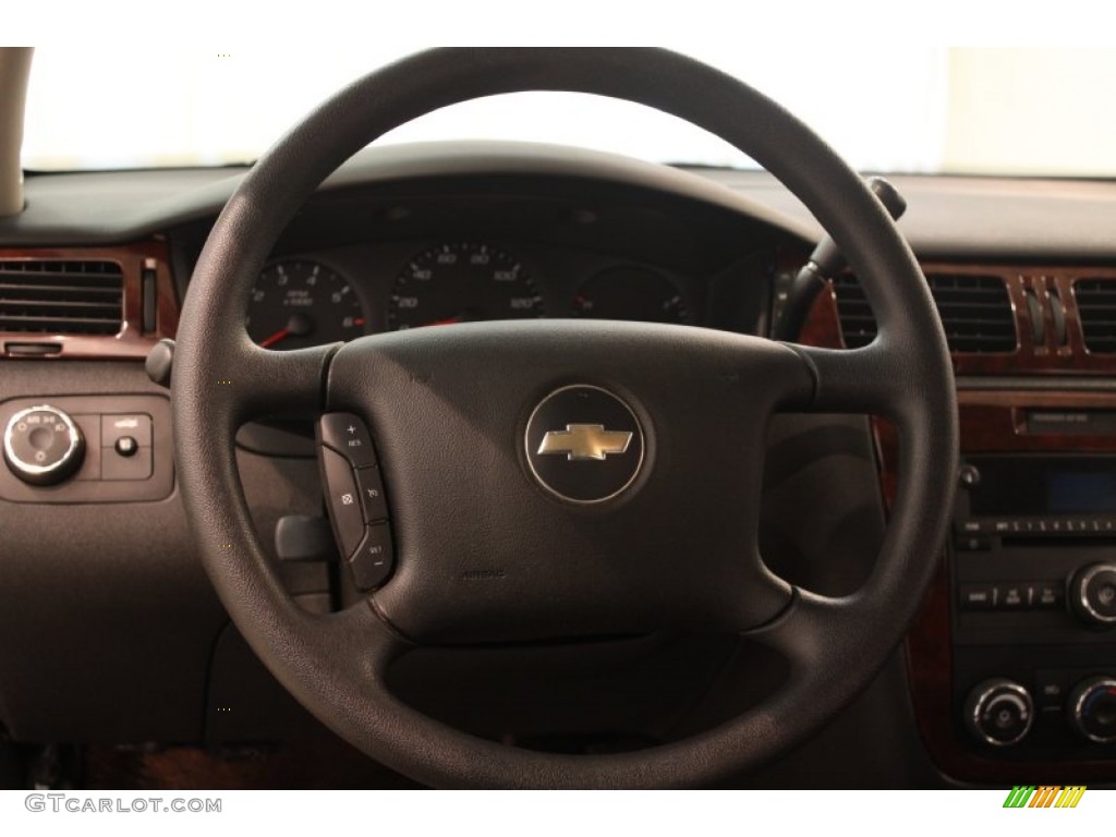 2008 Chevrolet Impala LS Ebony Black Steering Wheel Photo #80546489