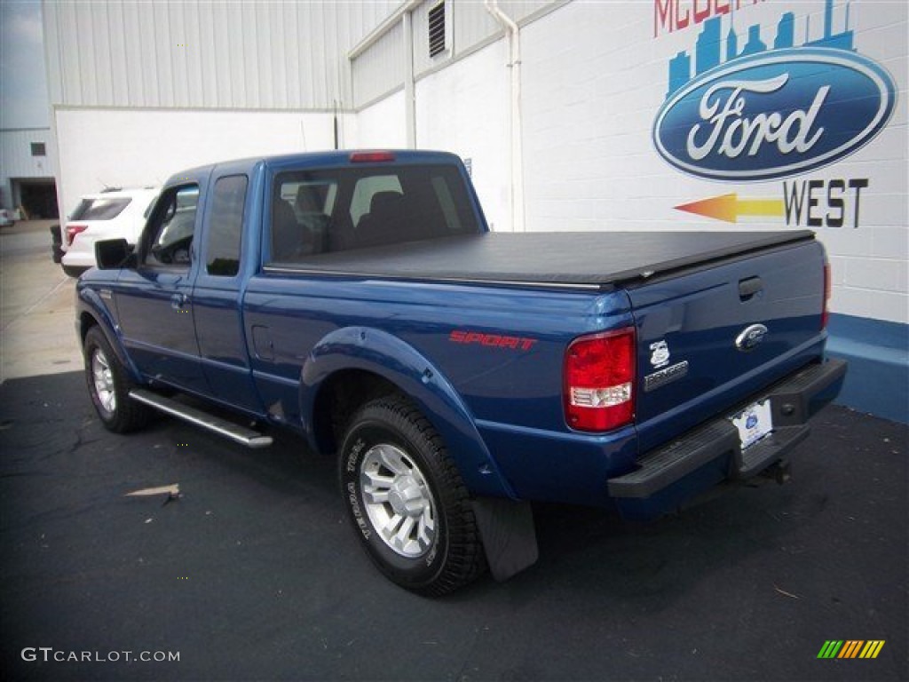 2007 Ranger Sport SuperCab - Vista Blue Metallic / Medium Dark Flint photo #9