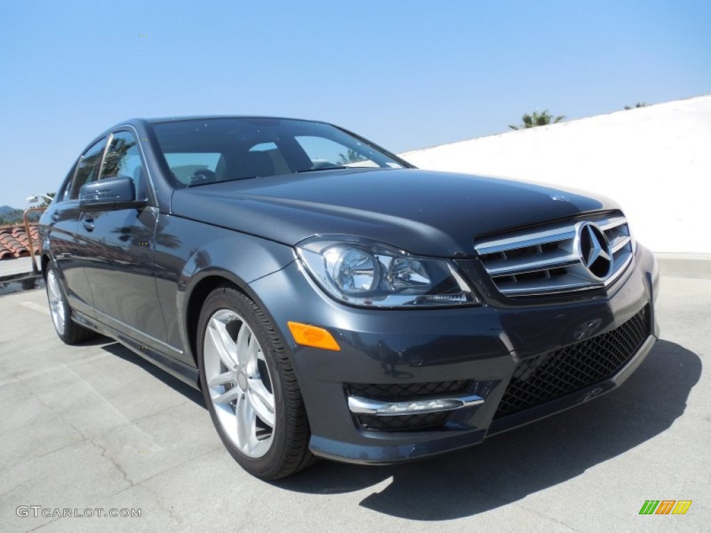 2013 C 250 Sport - Steel Grey Metallic / Black photo #1