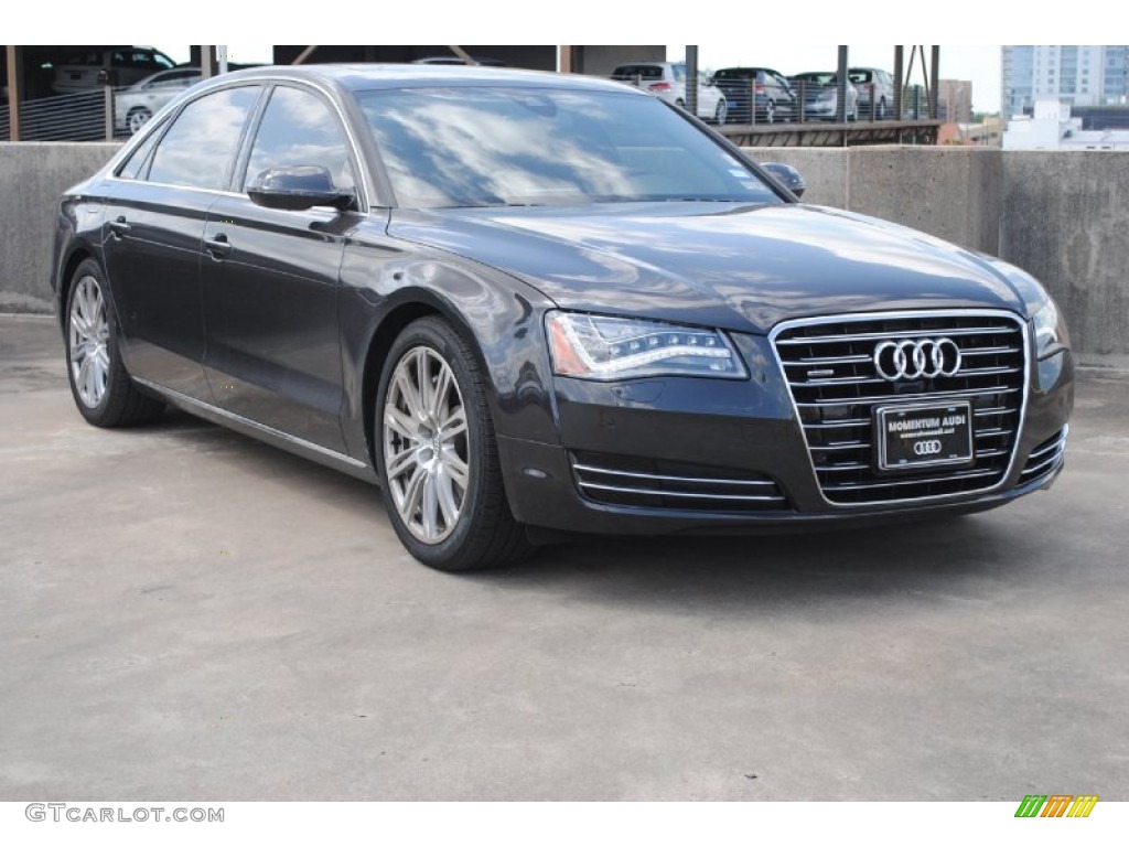 2013 A8 L 4.0T quattro - Havanna Black Metallic / Nougat Brown photo #1