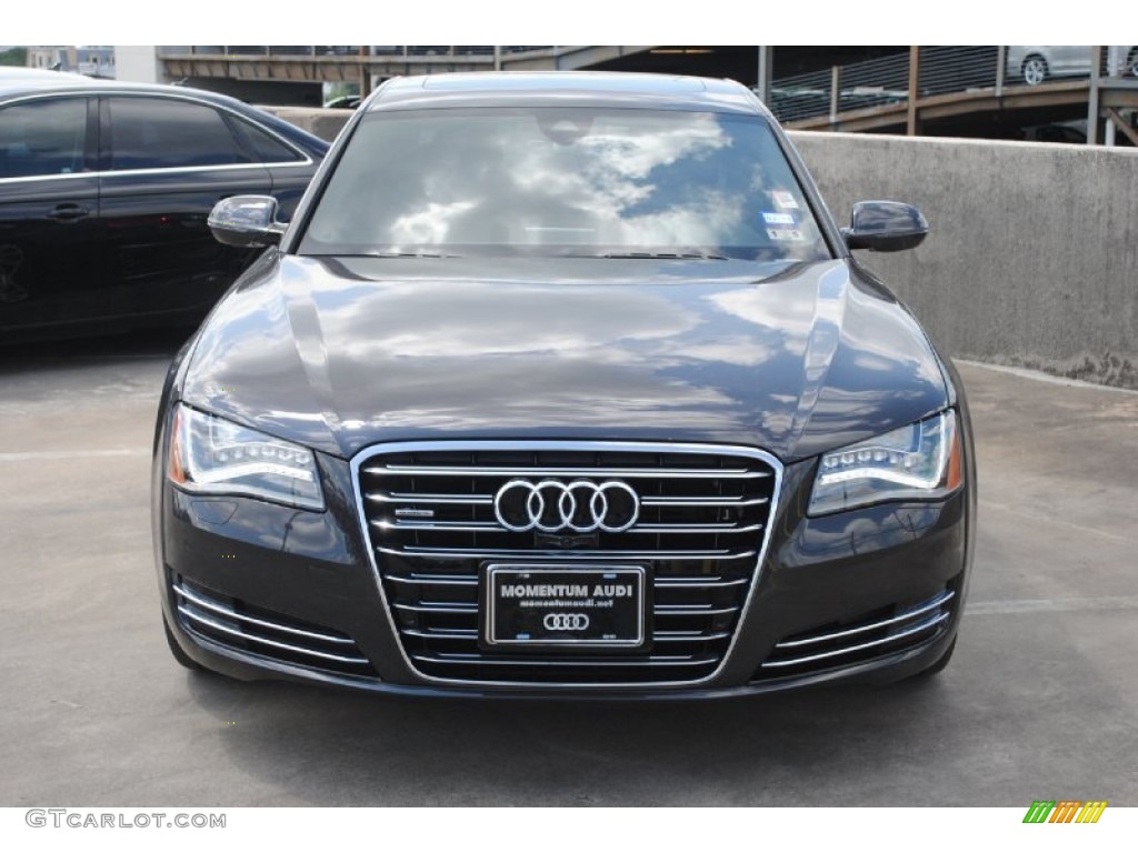 2013 A8 L 4.0T quattro - Havanna Black Metallic / Nougat Brown photo #2