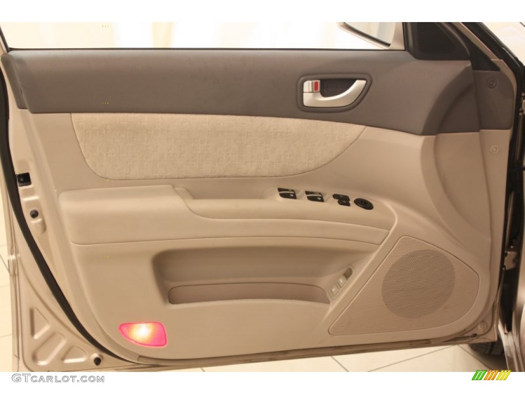 2007 Hyundai Sonata GLS Beige Door Panel Photo #80547427