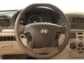 Beige 2007 Hyundai Sonata GLS Steering Wheel