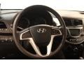 Black 2012 Hyundai Accent GS 5 Door Steering Wheel