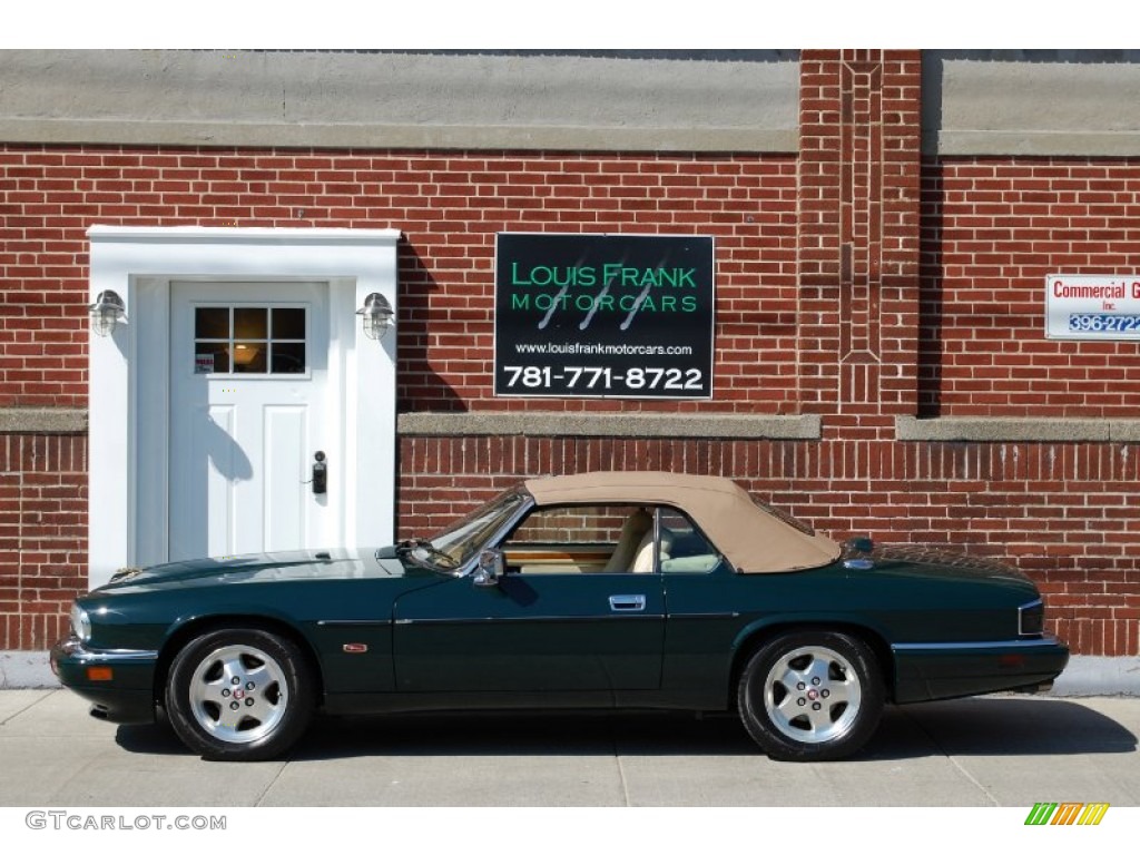 1995 XJ XJS Convertible - British Racing Green / Ivory photo #3
