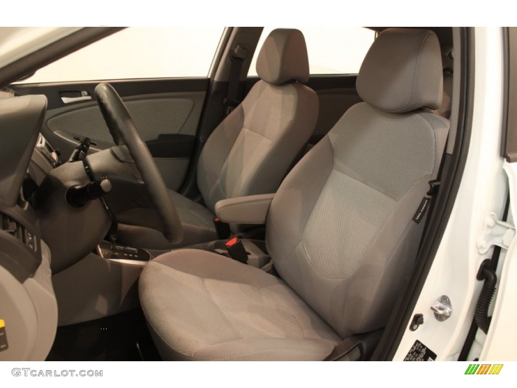 Gray Interior 2012 Hyundai Accent GLS 4 Door Photo #80548597