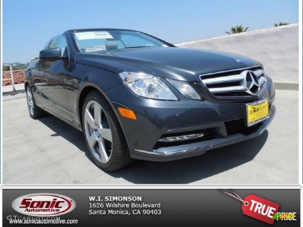 2013 E 350 Cabriolet - Steel Grey Metallic / Ash/Dark Grey photo #1