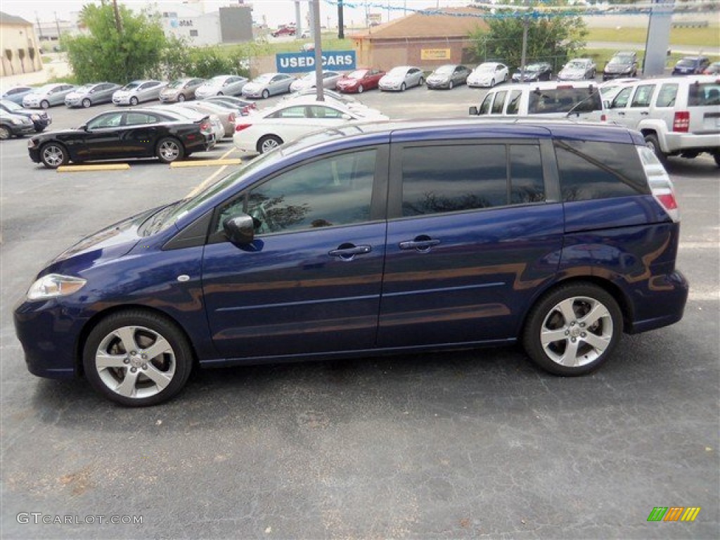 2007 MAZDA5 Sport - Strato Blue Mica / Black photo #3