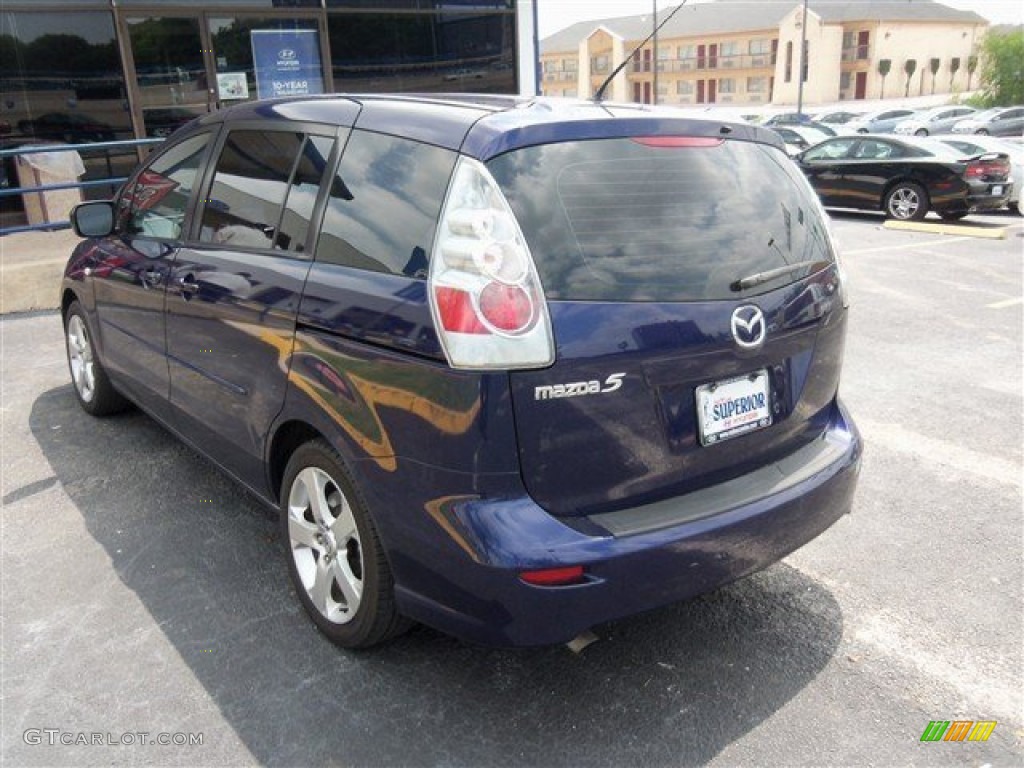2007 MAZDA5 Sport - Strato Blue Mica / Black photo #4