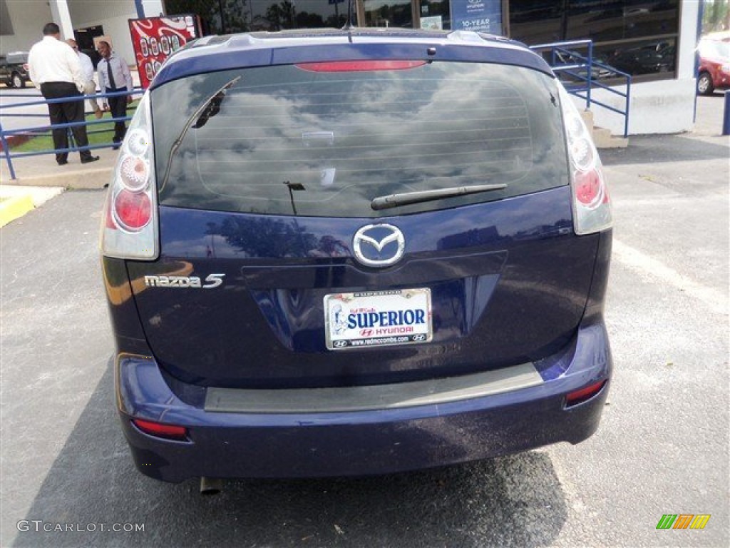 2007 MAZDA5 Sport - Strato Blue Mica / Black photo #5