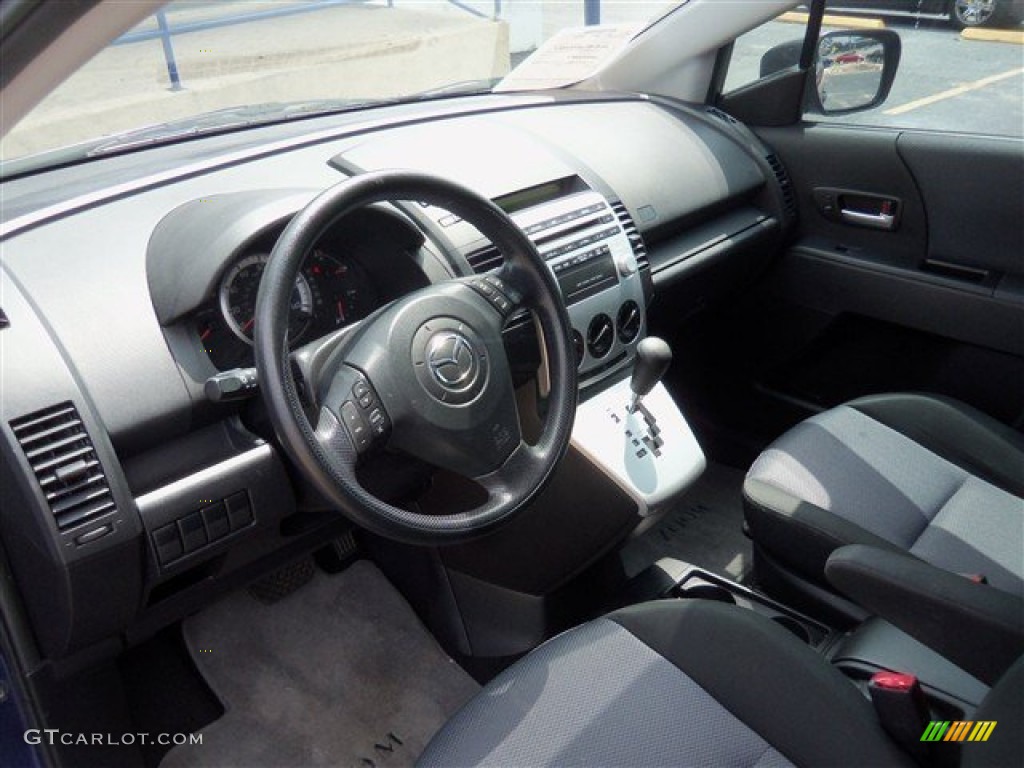 2007 MAZDA5 Sport - Strato Blue Mica / Black photo #7