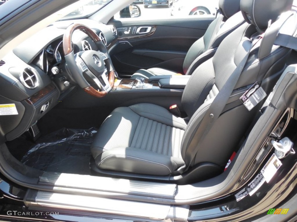 Black Interior 2013 Mercedes-Benz SL 550 Roadster Photo #80550329