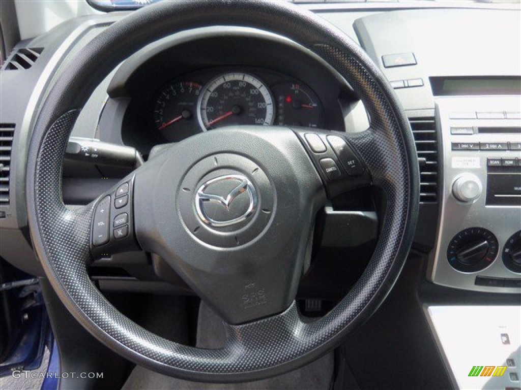 2007 MAZDA5 Sport - Strato Blue Mica / Black photo #11