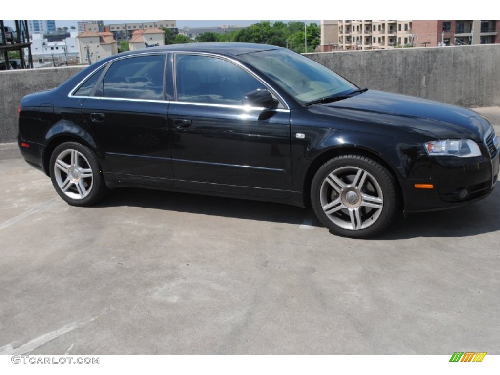 Brilliant Black 2006 Audi A4 2.0T quattro Sedan Exterior Photo #80550748