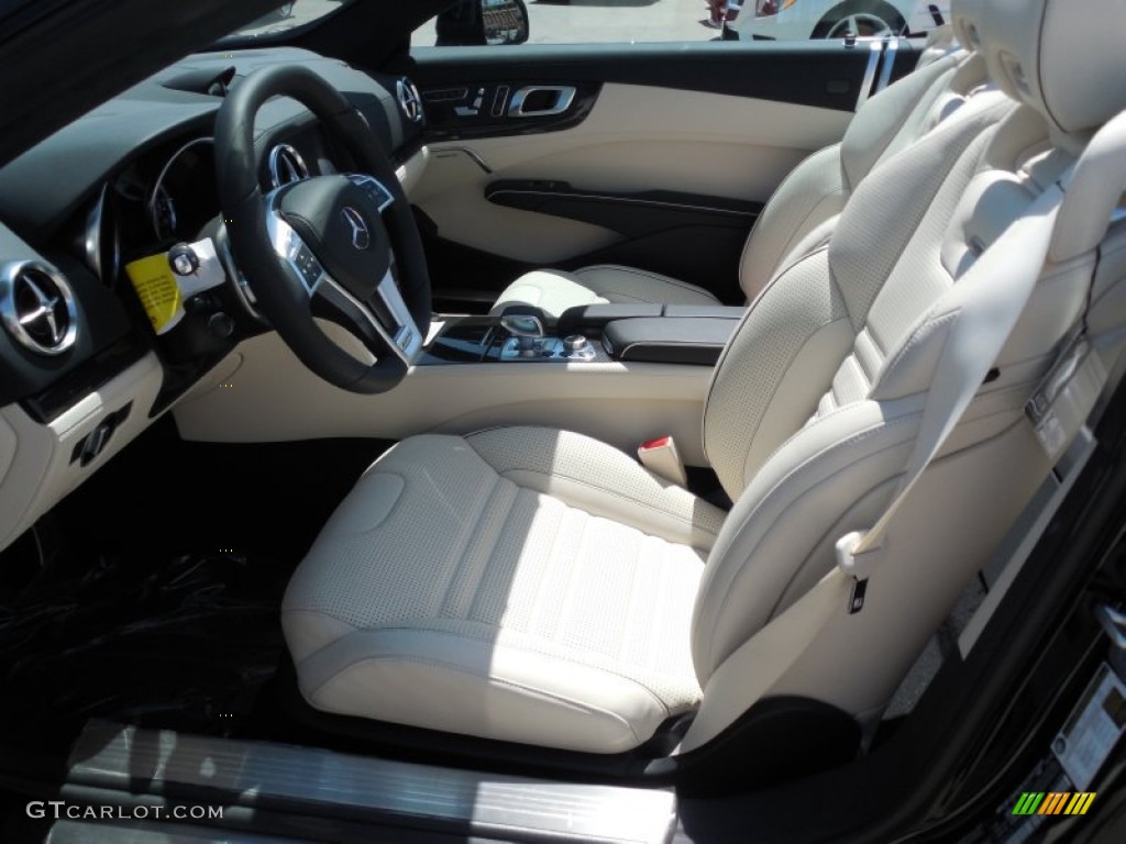 AMG Porcelain/Black Interior 2013 Mercedes-Benz SL 63 AMG Roadster Photo #80550793