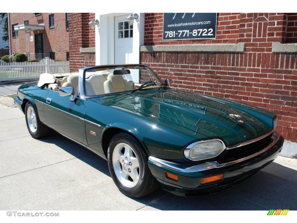 1995 XJ XJS Convertible - British Racing Green / Ivory photo #112