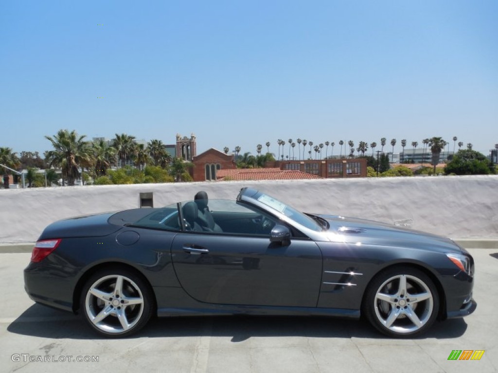 Steel Grey Metallic 2013 Mercedes-Benz SL 550 Roadster Exterior Photo #80551099