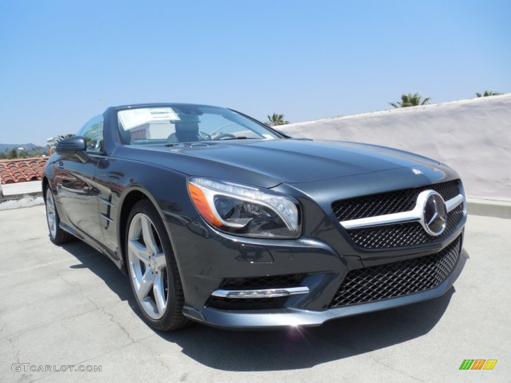 Steel Grey Metallic 2013 Mercedes-Benz SL 550 Roadster Exterior Photo #80551291