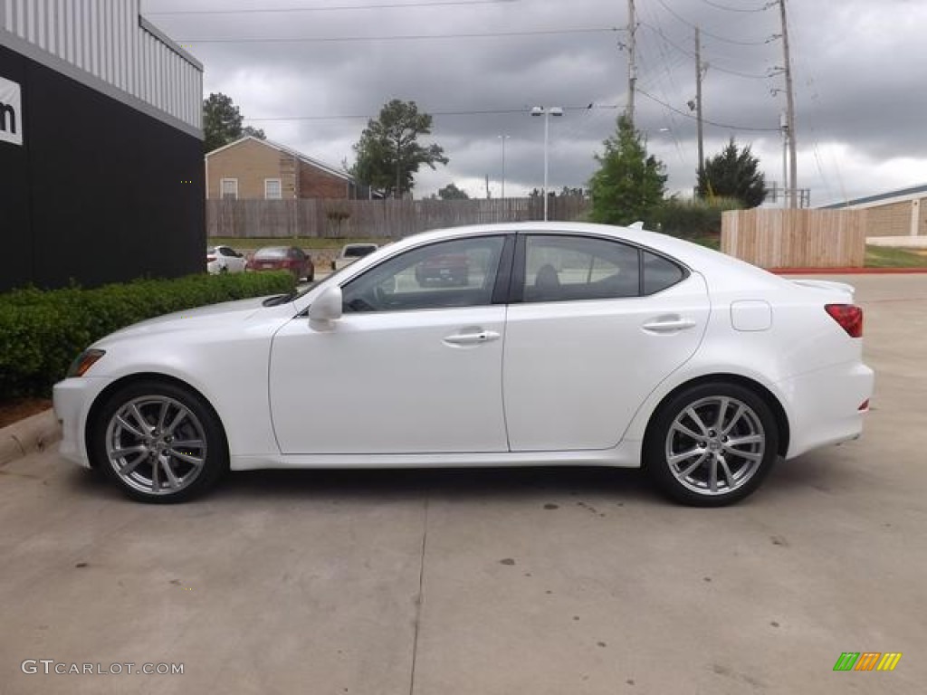 2008 IS 250 - Starfire White Pearl / Black photo #3