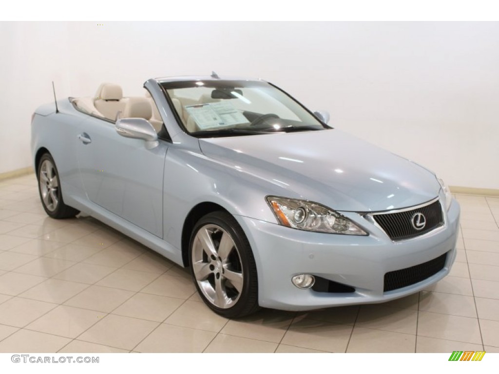 2010 IS 250C Convertible - Cerulean Blue Metallic / Alabaster photo #1