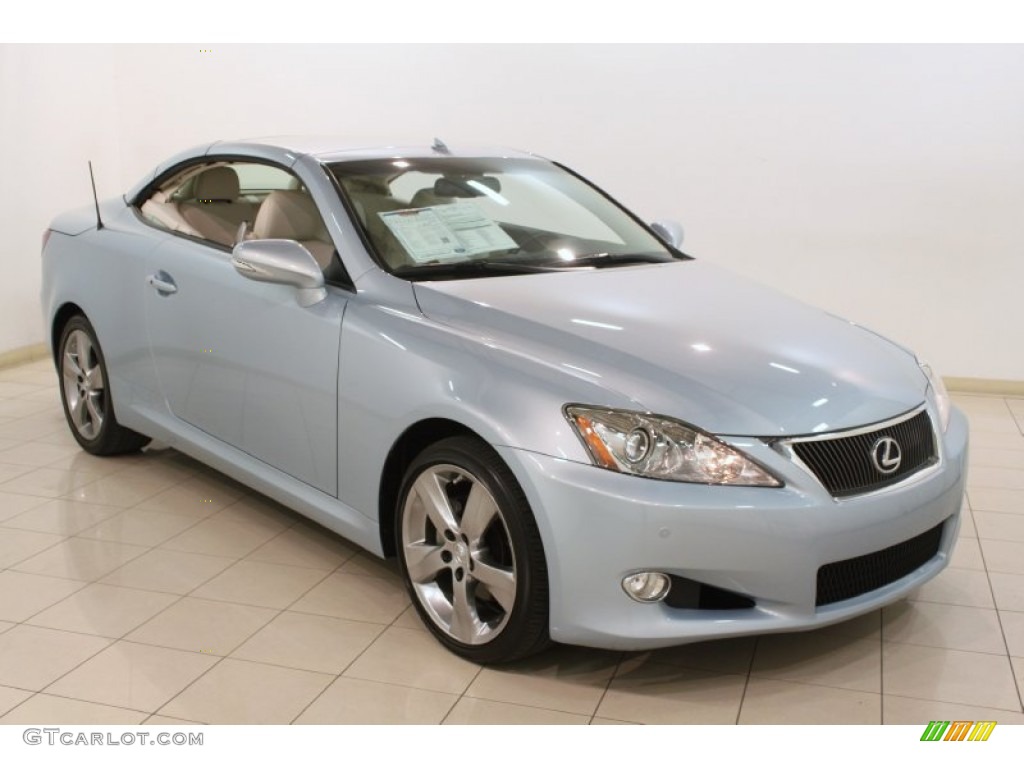 2010 IS 250C Convertible - Cerulean Blue Metallic / Alabaster photo #2