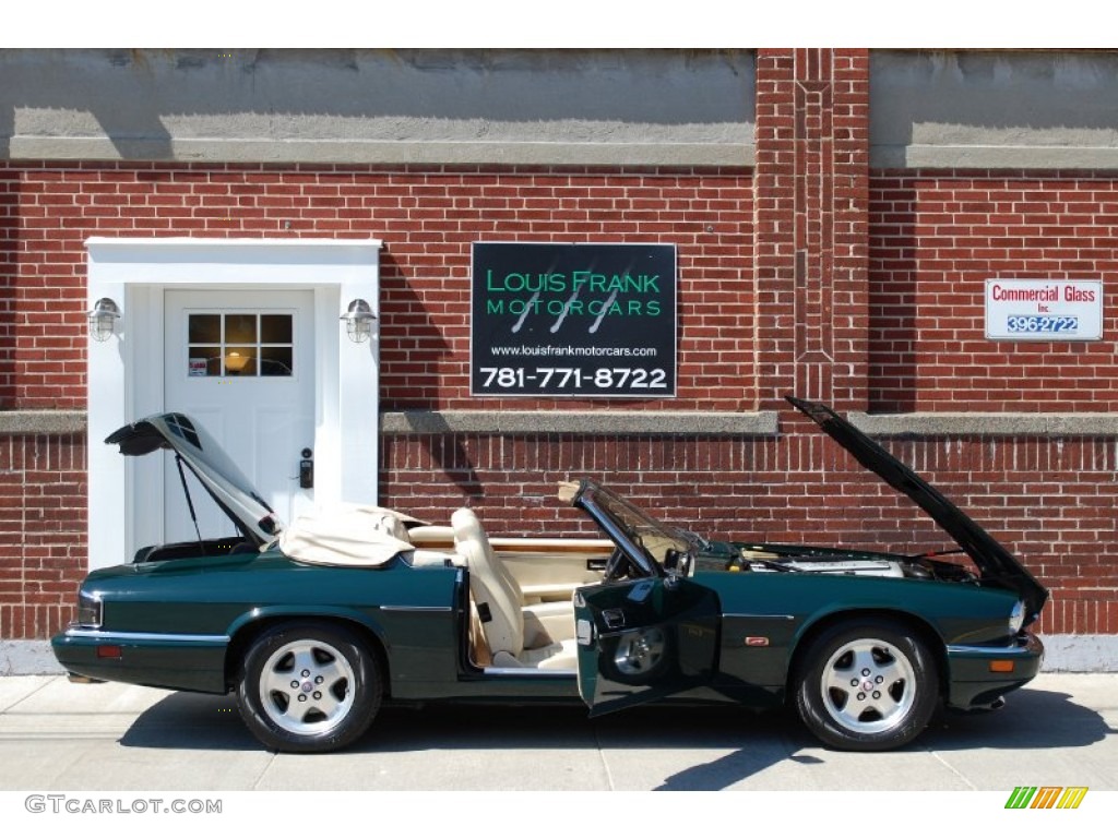 1995 XJ XJS Convertible - British Racing Green / Ivory photo #161