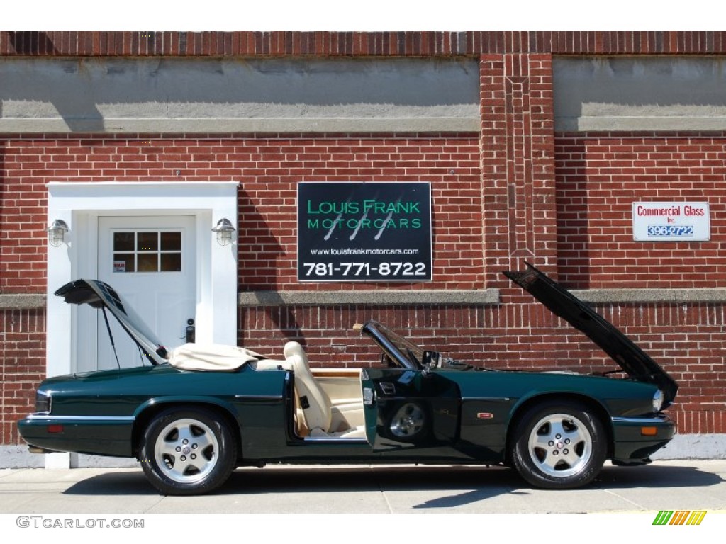 1995 XJ XJS Convertible - British Racing Green / Ivory photo #162