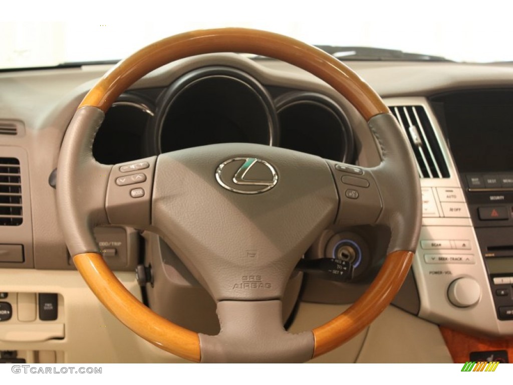 2008 Lexus RX 350 AWD Ivory Steering Wheel Photo #80552662