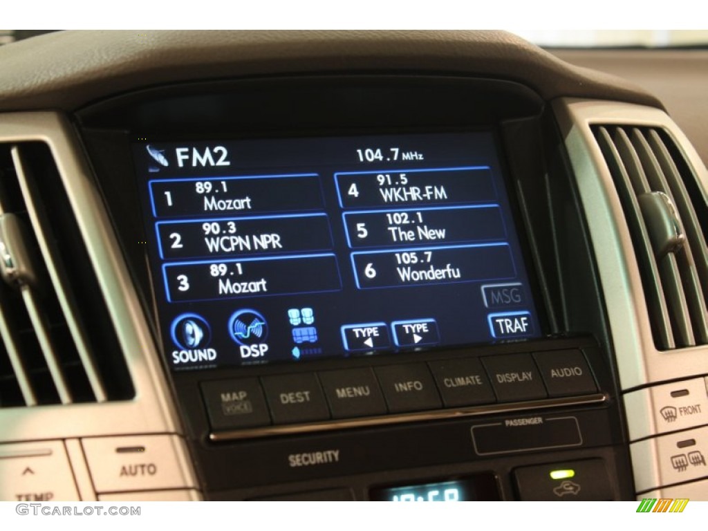 2008 Lexus RX 350 AWD Audio System Photo #80552890