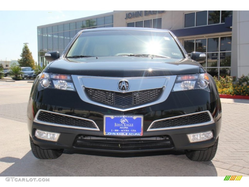 2013 MDX SH-AWD Advance - Crystal Black Pearl / Parchment photo #2