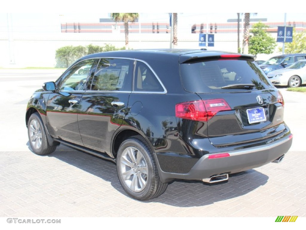 2013 MDX SH-AWD Advance - Crystal Black Pearl / Parchment photo #5