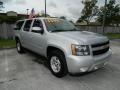 2012 Silver Ice Metallic Chevrolet Suburban LT  photo #1