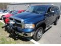 2004 Patriot Blue Pearl Dodge Ram 2500 SLT Quad Cab 4x4  photo #2