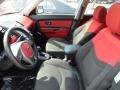 Red/Black Sport Cloth Interior Photo for 2011 Kia Soul #80554446
